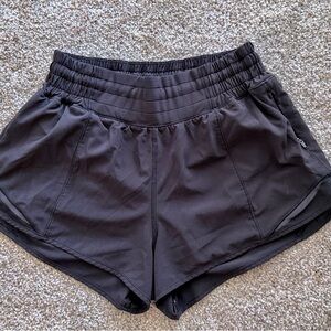 lululemon athletica Black Women's Athletic Shorts with zippered pocket